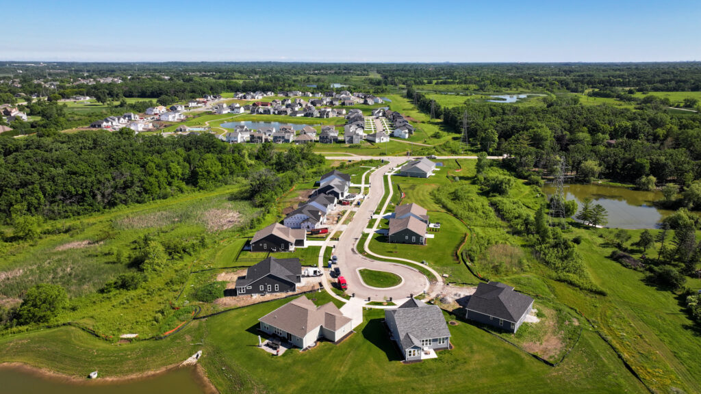 Aerial View of Woodfield Trail in Franklin WI