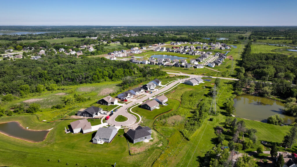 Aerial View of Woodfield Trail in Franklin WI