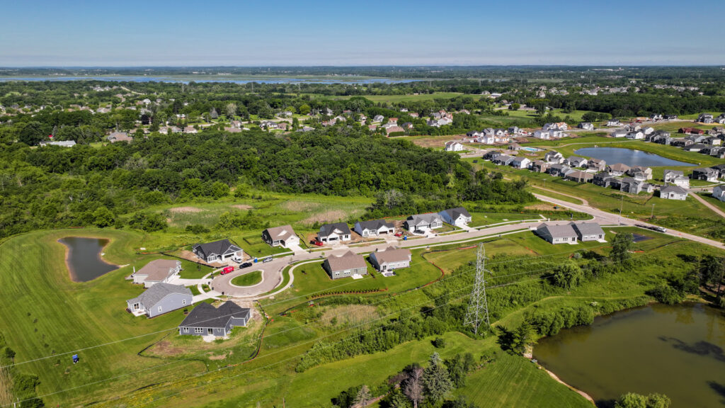 Aerial View of Woodfield Trail in Franklin WI