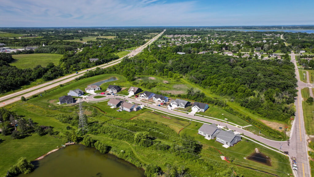 Aerial View of Woodfield Trail in Franklin WI