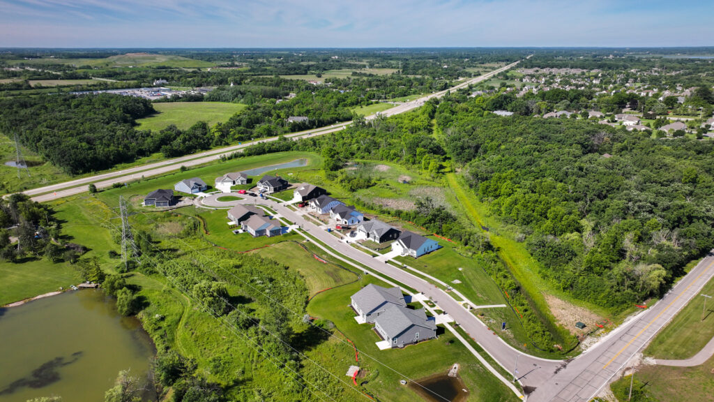 Aerial View of Woodfield Trail in Franklin WI