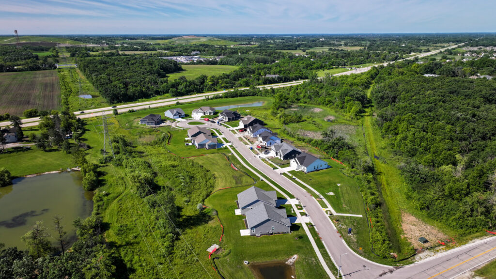 Aerial View of Woodfield Trail in Franklin WI