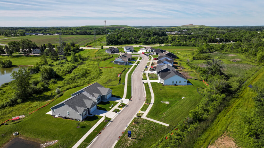 Aerial View of Woodfield Trail in Franklin WI