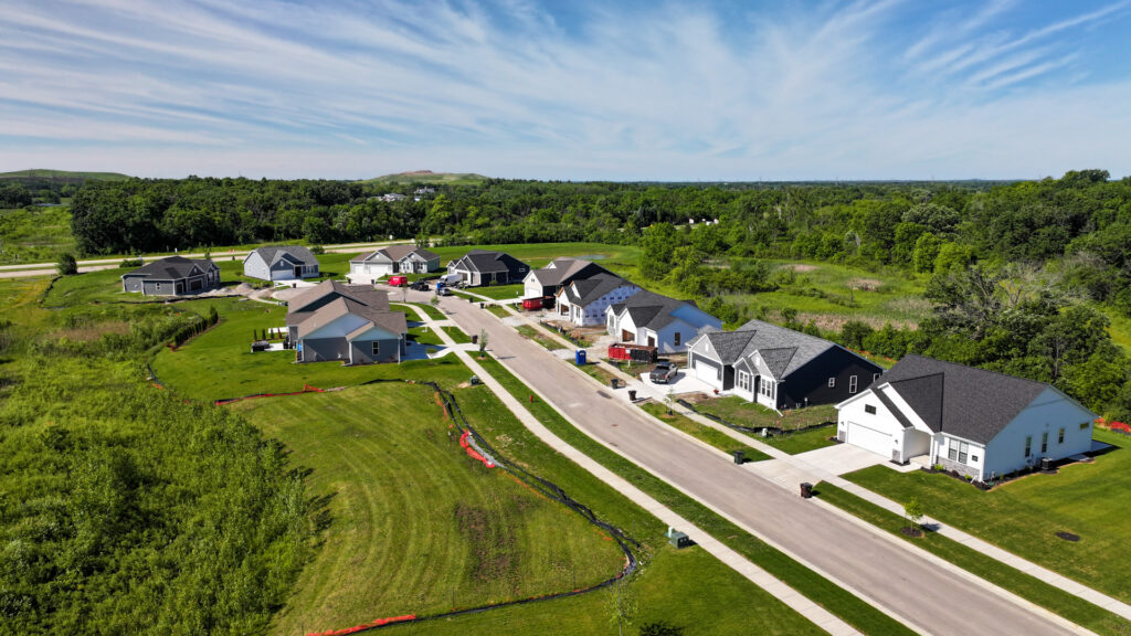 Aerial View of Woodfield Trail in Franklin WI