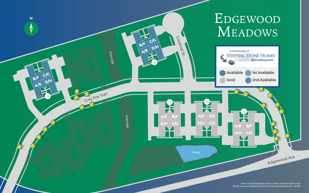 Edgewood Meadows New Condo Community Map Stepping Stone Homes