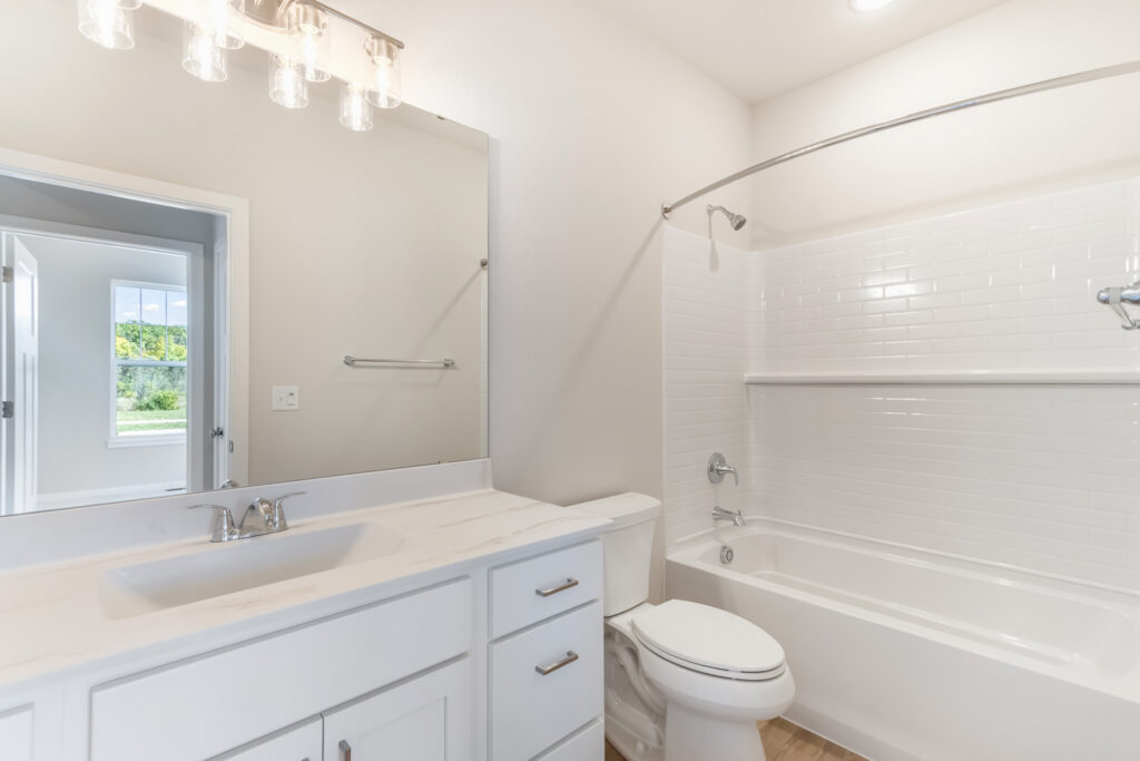 The Ashland Bathroom by Stepping Stone Homes