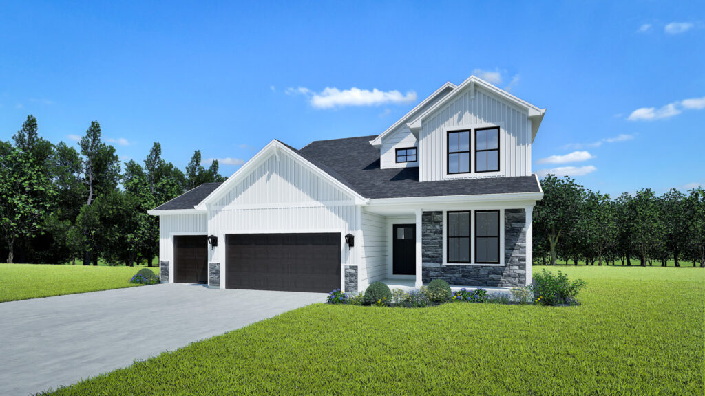 Prescott Racine-Kenosha Parade of Homes Model Rendering Stepping Stone Homes Wisconsin