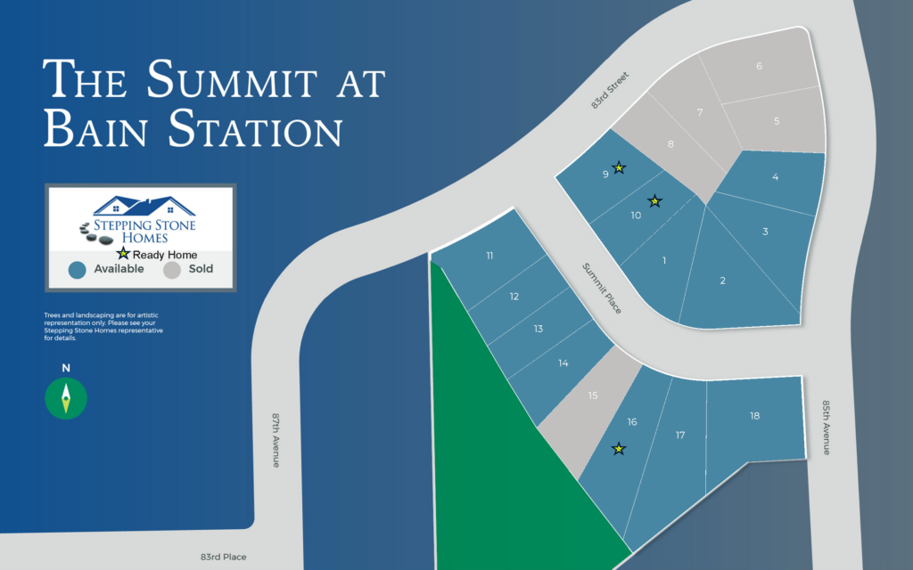 The Summit at Bain Station New Condo Community Map in Pleasant Prairie WI by Stepping Stone Homes