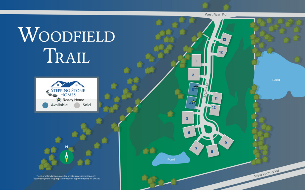 Woodfield Trail Map New Home Community in Franklin WI by Stepping Stone Homes