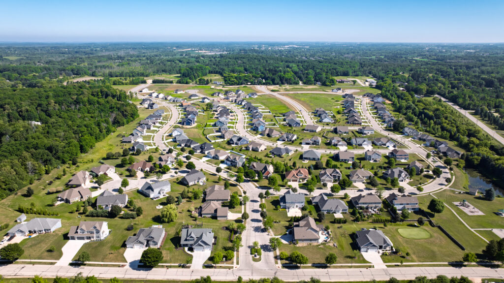 Aerial View of Shady Hollow in Grafton WI
