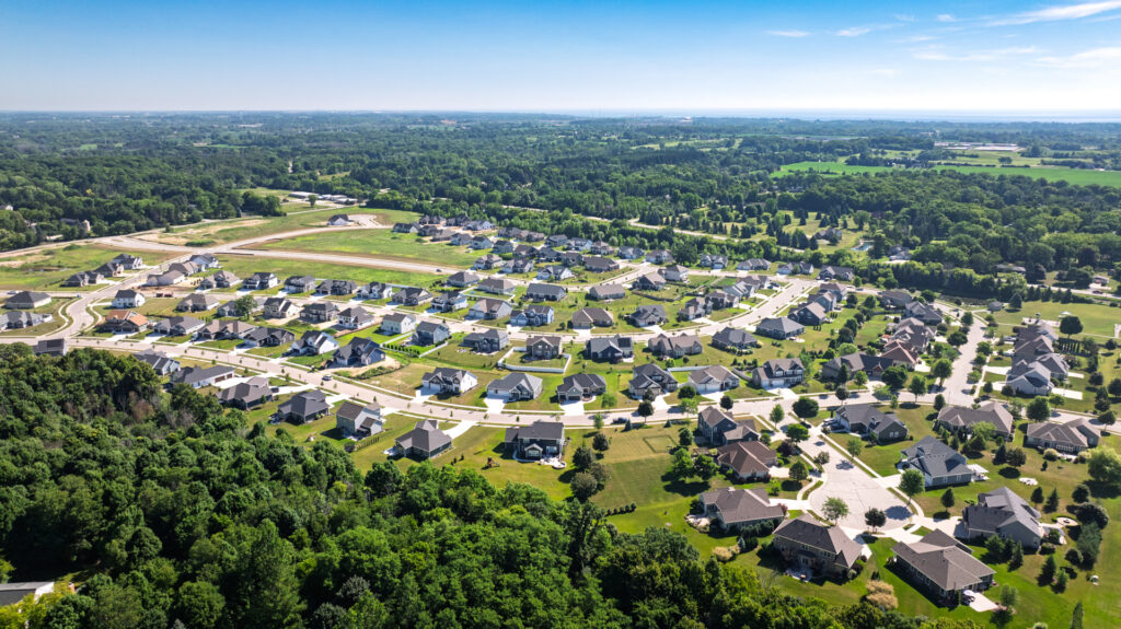 Aerial View of Shady Hollow in Grafton WI