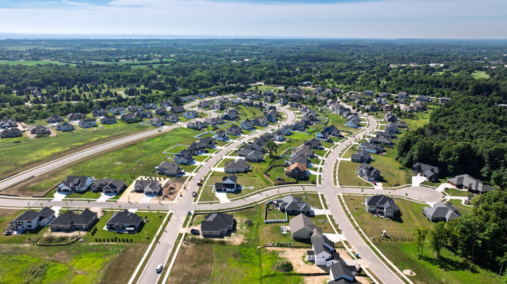 Aerial View of Shady Hollow in Grafton WI