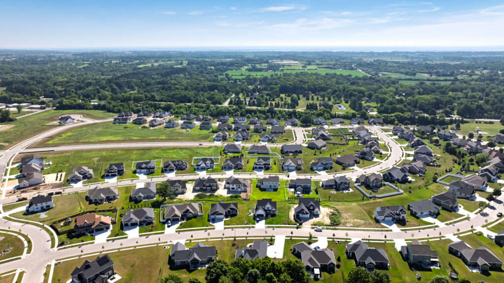 Aerial View of Shady Hollow in Grafton WI