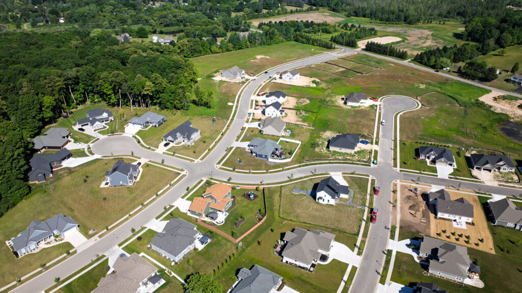 Aerial View of Shady Hollow in Grafton WI