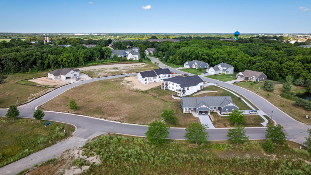 Aerial View of The Summit at Bain Station New Condo Community in Pleasant Prairie WI