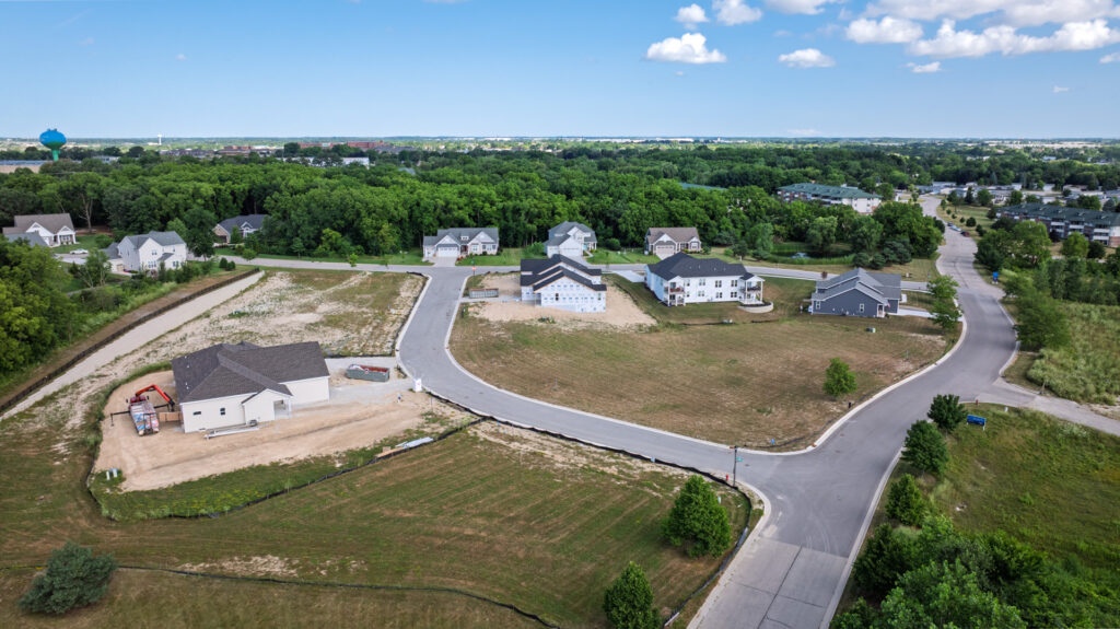 Aerial View of The Summit at Bain Station New Condo Community in Pleasant Prairie WI