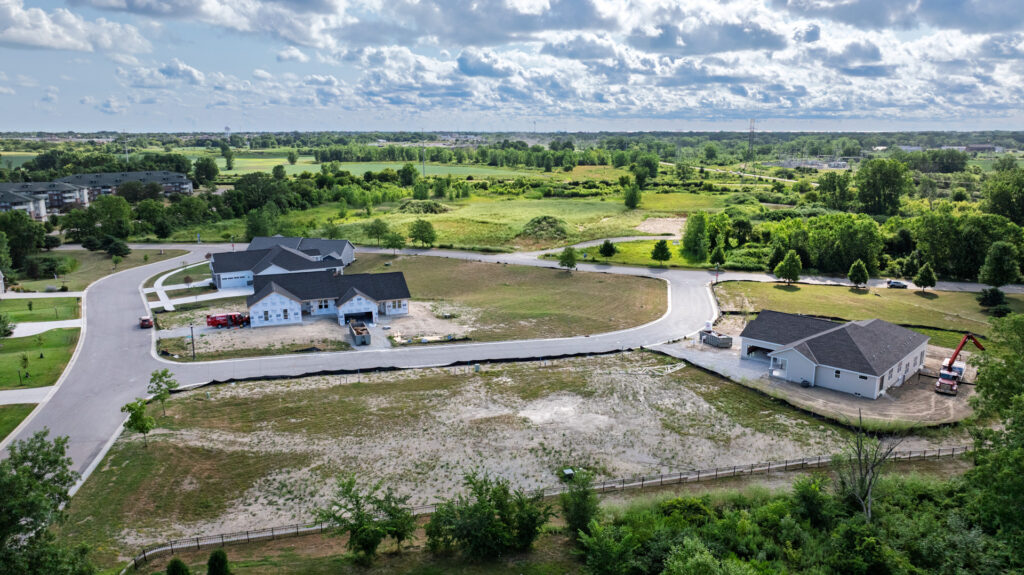Aerial View of The Summit at Bain Station New Condo Community in Pleasant Prairie WI