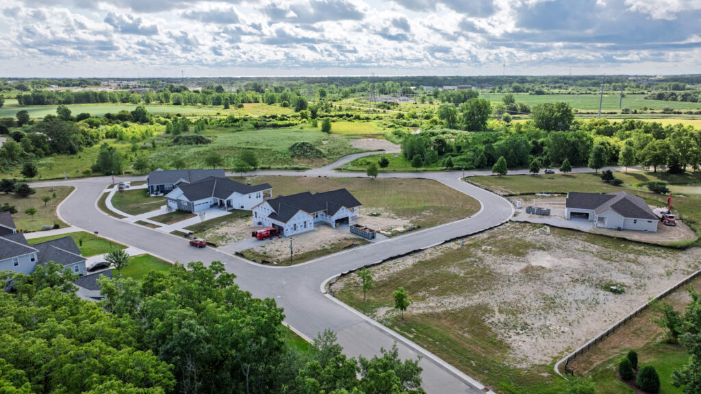 Aerial View of The Summit at Bain Station New Condo Community in Pleasant Prairie WI