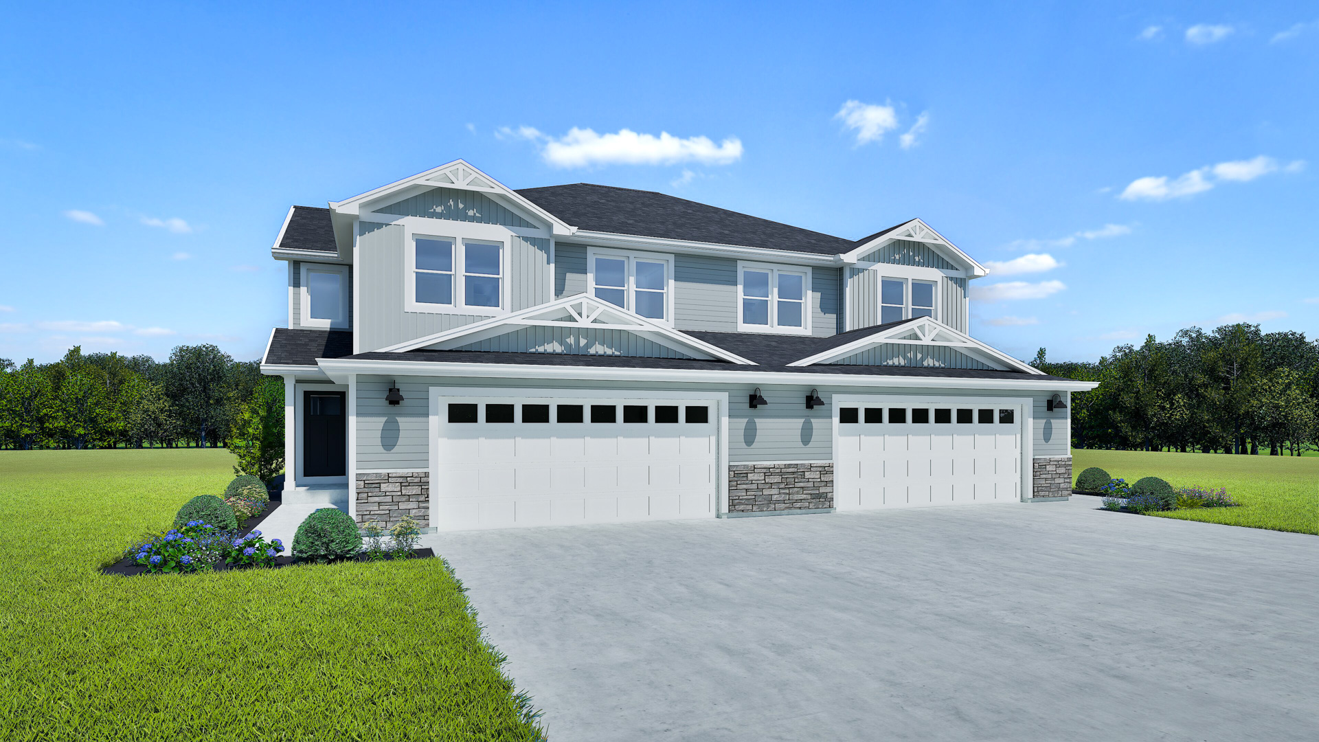 The Elm Duplex Model by Stepping Stone Homes WI