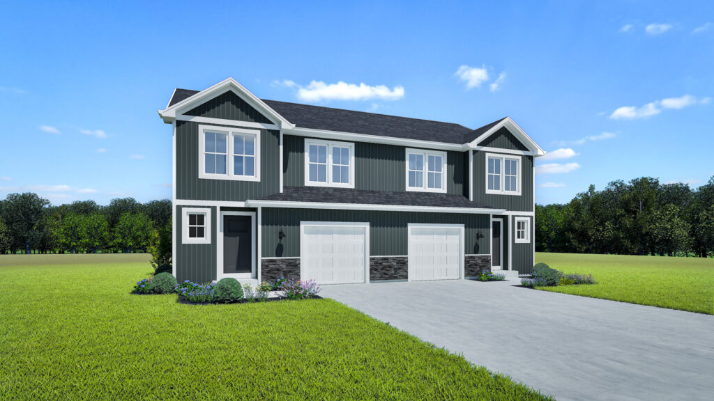 The Maple-Oakley Duplex Model by Stepping Stone Homes WI