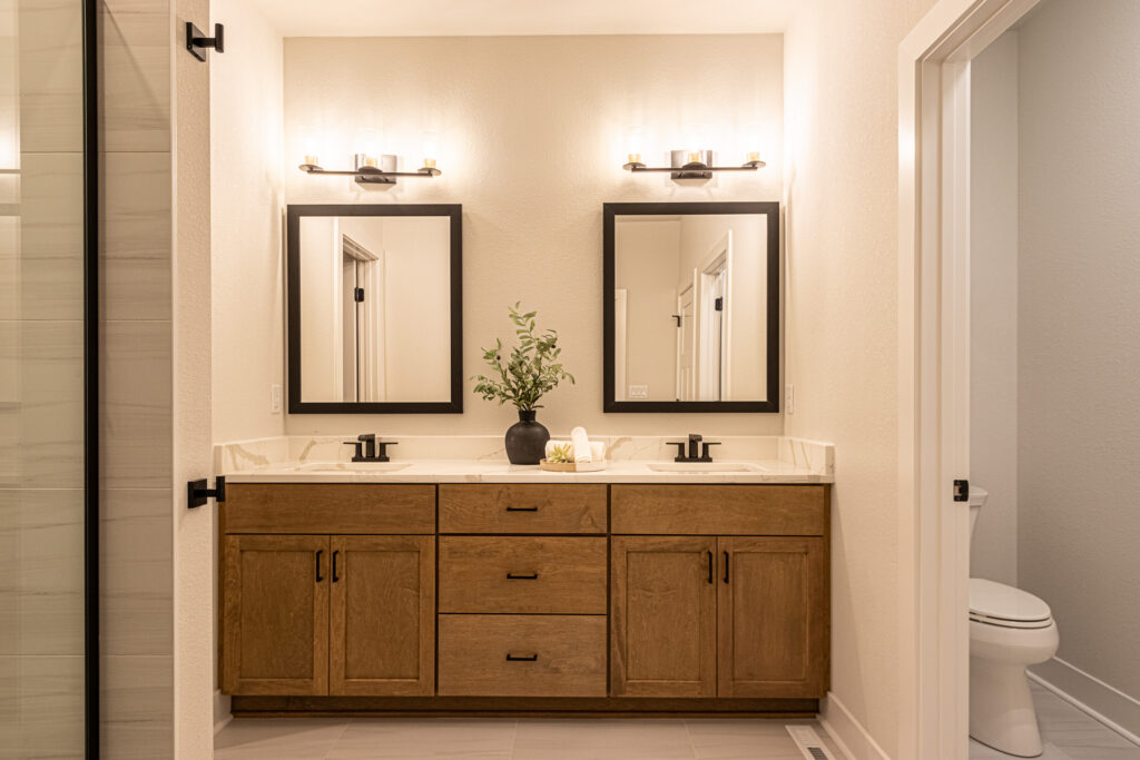 The Aubrey Master Bathroom by Stepping Stone Homes