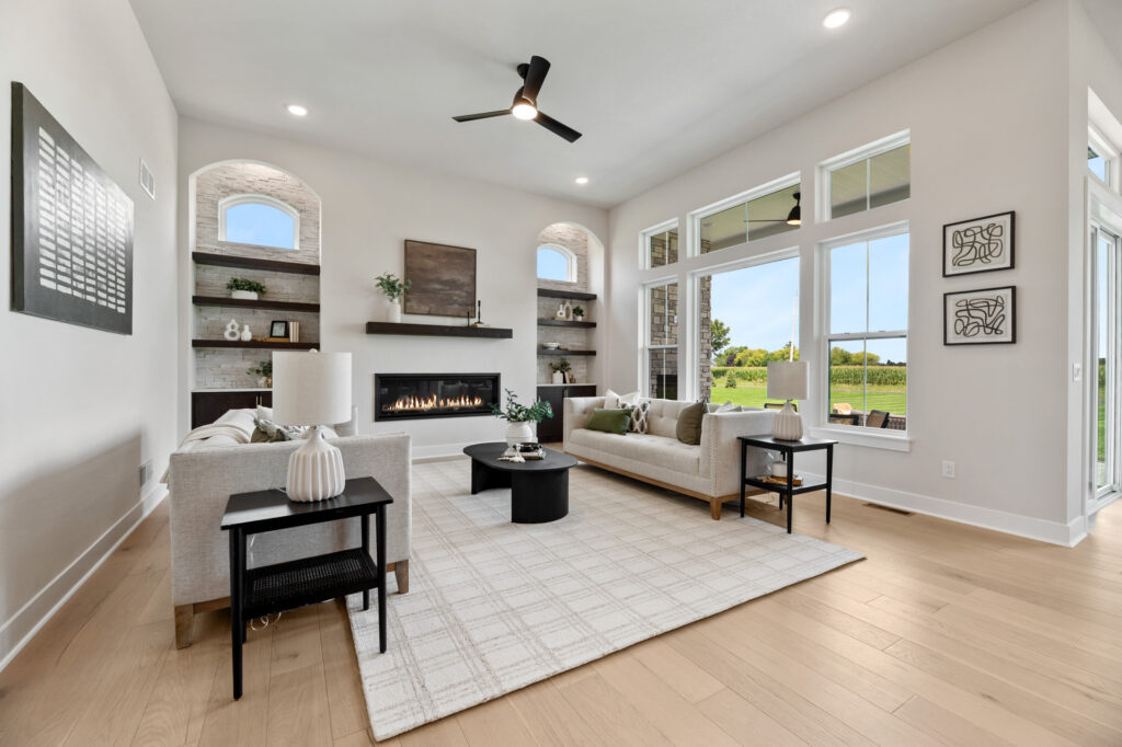 The Elsa 2026 Parade Model Living Room by Stepping Stone Homes WI