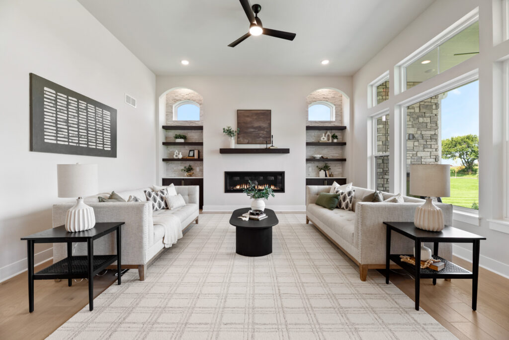 The Elsa 2026 Parade Model Living Room by Stepping Stone Homes WI