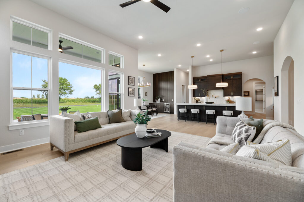 The Elsa 2026 Parade Model Living Room by Stepping Stone Homes WI