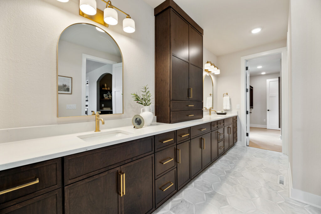 The Elsa 2026 Parade Model Master Bathroom by Stepping Stone Homes WI