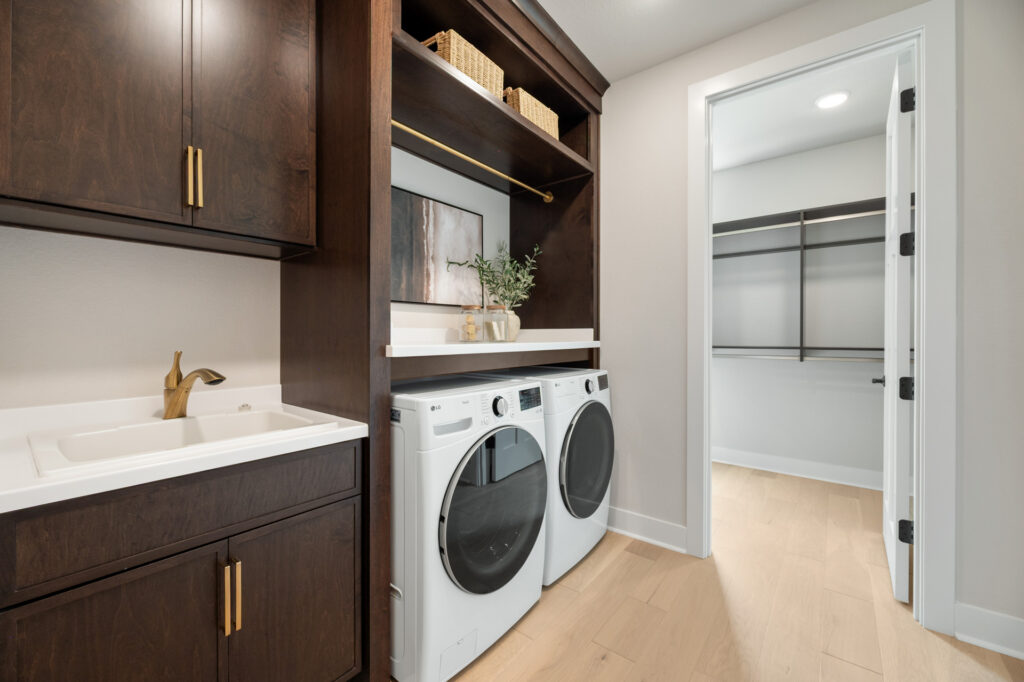 The Elsa 2026 Parade Model Laundry Room by Stepping Stone Homes WI