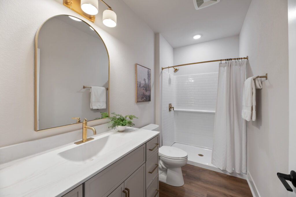 The Elsa 2026 Parade Model Bathroom by Stepping Stone Homes WI
