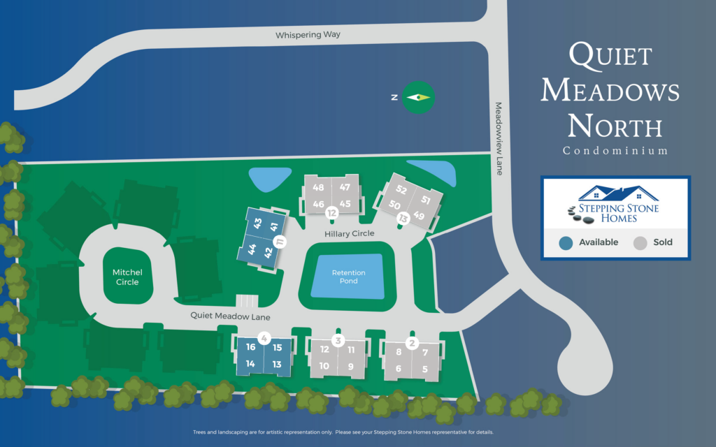 Quiet Meadows New Condo Community Map Johnson Creek WI