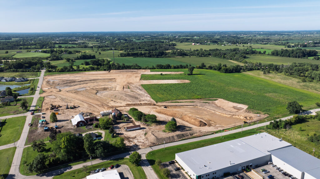Aerial View of the Weston Acres New Home Development in Oconomowoc WI