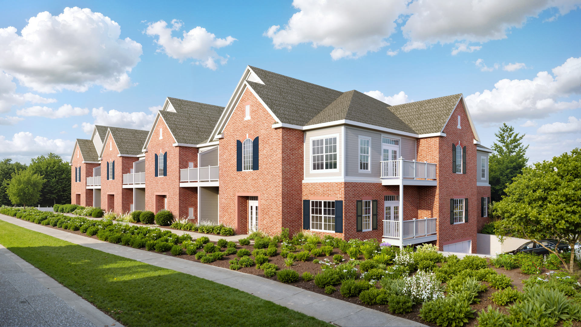 Rendering of the Colonial Woods Condos in Oak Creek WI