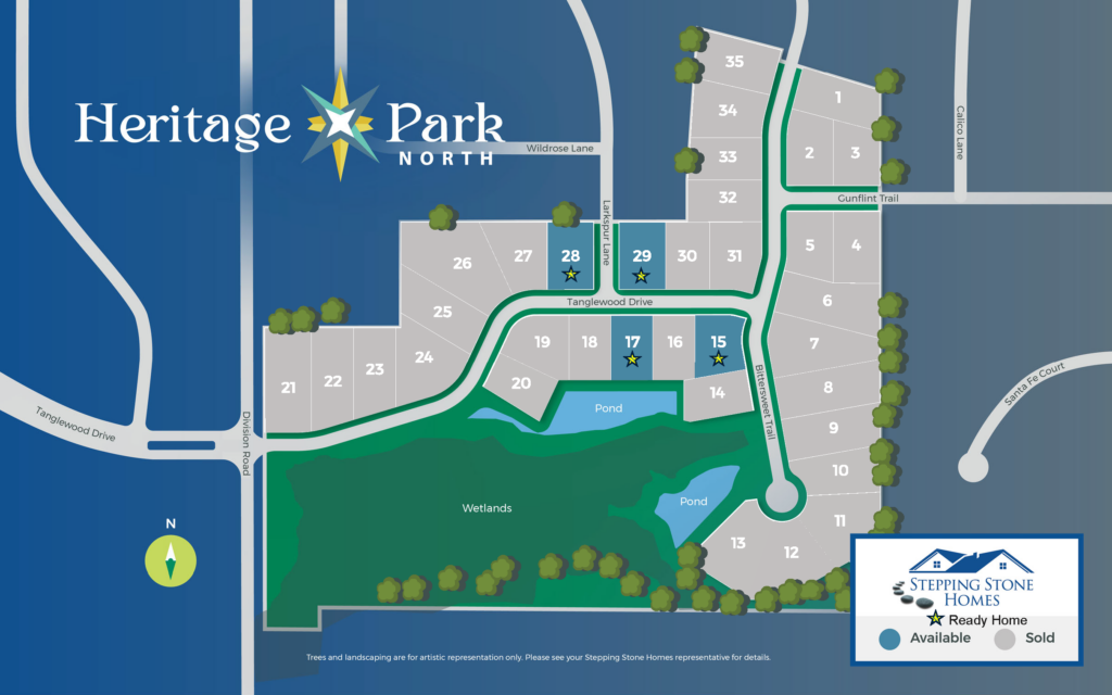 Heritage Park North Map New Home Community in Germantown WI
