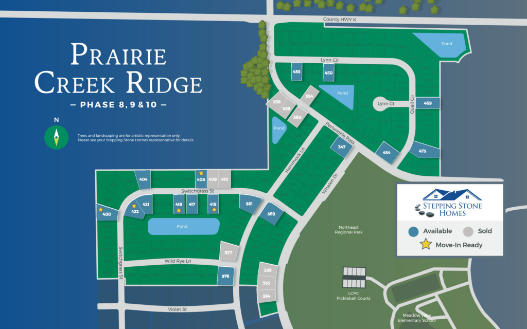 Prairie Creek Ridge New Home Community Map Oconomowoc WI