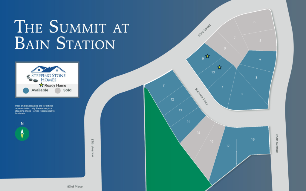 The Summit at Bain Station New Condo Community Map in Pleasant Prairie WI by Stepping Stone Homes