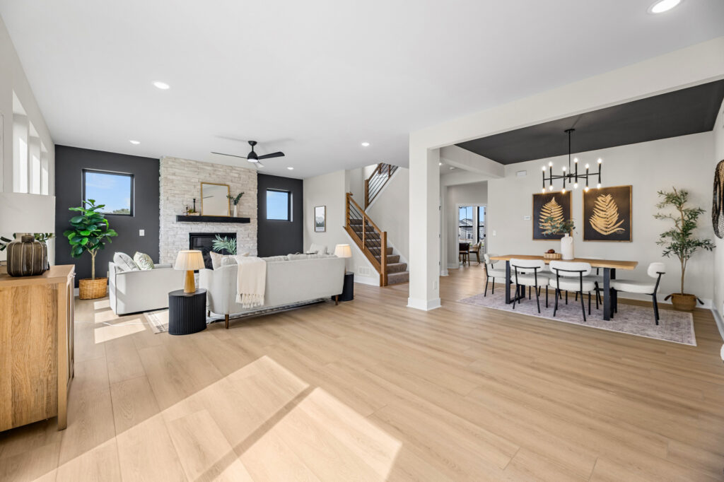 The Prescott Great Room by Stepping Stone Homes WI