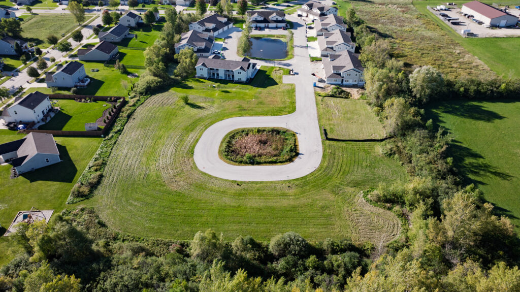 Aerial View of the Quiet Meadows Condos in Johnson Creek WI