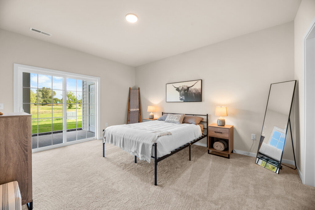 Quiet Meadows Master Bedroom by Stepping Stone Homes WI