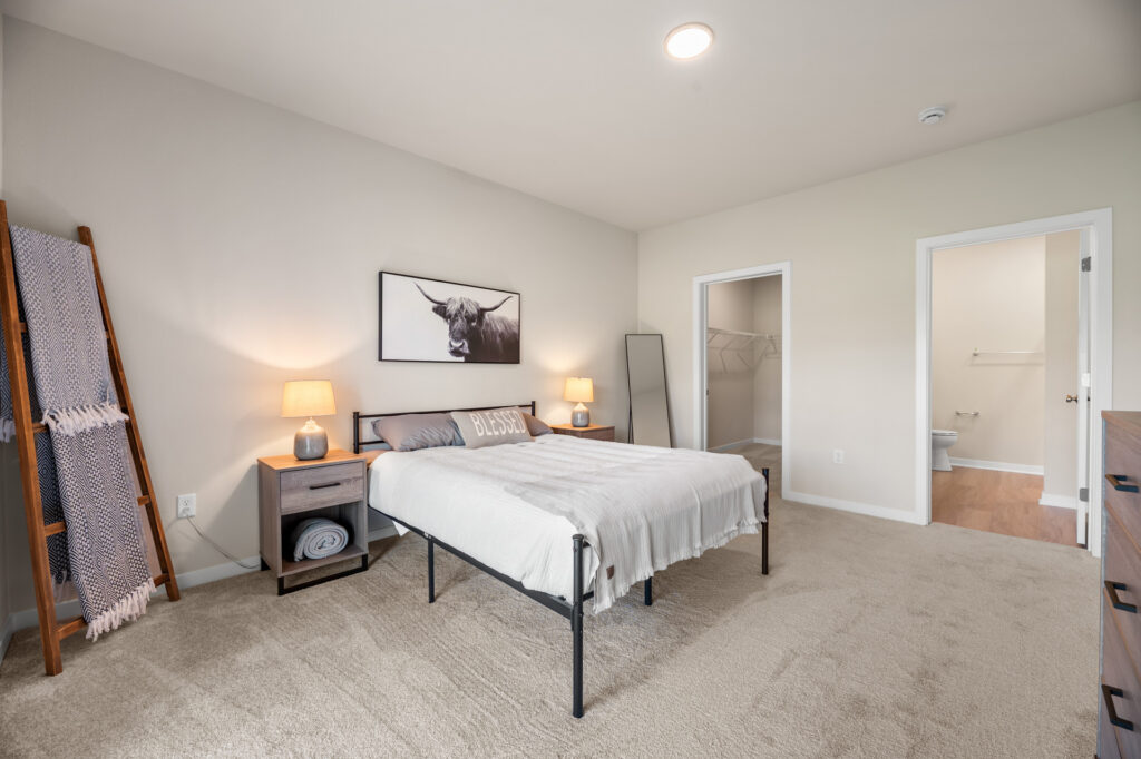 Quiet Meadows Master Bedroom by Stepping Stone Homes WI