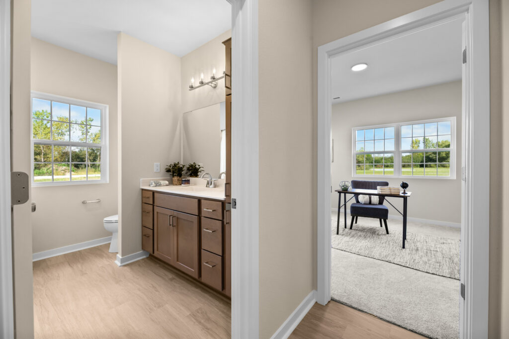Quiet Meadows Hallway by Stepping Stone Homes WI