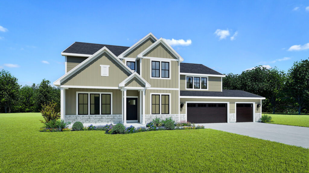 The Stratton Home Rendering by Stepping Stone Homes WI